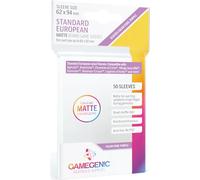 Asmodee Gamegenic - 50 Sleeve Matte Purple 62x94 Standard Européen - Jeux de société - Jeux de Cartes - Accessoires et Fournitures pour Jeux de société - Protection pour Cartes à Jouer