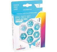 Asmodee - Gamegenic - Candy-Like Series -Blueberry (Myrtille) - Set de 7 Dés JDR - Accessoire pour Jeux de société - Jeux de dés