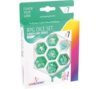 Gamegenic - Candy-Like - Pêche - RPG Dice Set - Set of 7 Dice Role Playing (JDR) - Board Games - Card Games - Dice Games - Accessories and Supplies for Board Games