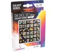 Asmodee - Gamegenic - Galaxy Series -Mars- Set de 36 Dés de 6-12mm - Accessoire pour Jeux de société - Jeux de dés