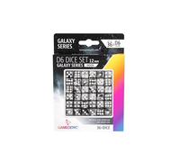 Gamegenic - Galaxy Series - Lune - Set of 36 Dice from 6-12 mm - Board Games - Board Games - Card Games - Dice Games - Accessories and Supplies for Board Games