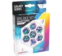 Gamegenic - Galaxy Series - Neptune - RPG Dice Set - Set of 7 Dice Role Playing (JDR) - Board Games - Card Games - Dice Games - Accessories and Supplies for Board Games