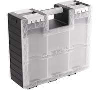 Asmodee Gamegenic – Boîte de rangement Game Castle Black White Clear – bandoulière réglable