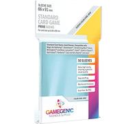 Asmodee Gamegenic | Prime Sleeves | 50 protège-Cartes | Transparent | Aspect Brillant | Format Standard 66x91mm | Color Code : Gray | Jeu de société | Accessoire