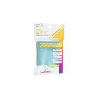 Asmodee Gamegenic | Prime Sleeves | 50 protège-Cartes | Transparent | Aspect Brillant | Mini américain 44x67mm | Color Code : Yellow | Jeu de société | Accessoire