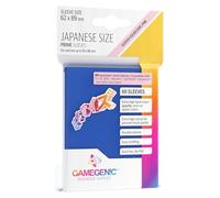 Gamegenic | Prime sleeves | 60 protège-cartes | Dos opaque coloris bleu | Aspect brillant | Format japonais 62x89mm | Color Code : Pink | Jeu de société | Accessoire