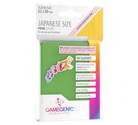 Asmodee Gamegenic, Prime sleeves, 60 protège-cartes, Dos opaque coloris vert, Aspect brillant, Format japonais 62x89mm, Color Code : Pink, Jeu de société, Accessoire GGS11120ML