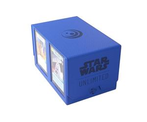 Asmodee Gamegenic - Star Wars Unlimited Double Deck Pod Blue - Jeux de société - Jeux de Cartes - Accessoires et Fournitures pour Jeux de société - Matériel de Protection