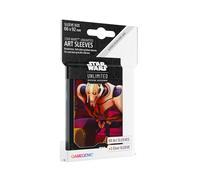 Asmodee General Grievous Officially Licensed Pack of 60 Art Sleeves 1 Clear Sleeve, Optimized Size for Star Wars Unlimited Other TCG and LCG Games, Made by Gamegenic, GGS15060ML