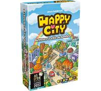 Asmodee - Happy City - Jeu de Société de Construction Urbaine pour Enfants Dès 10 Ans - Créez Votre Ville - Lauréat As d'or 2022-2 À 5 Joueurs - 30 Min - Version Française