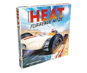 Asmodee, Heat - Extension de jeu de connaisseurs pour 1 à 7 joueurs à partir de 10 ans, plein de gaz jusqu'à ce que les pneus tourment - Un jeu de course avec 60 minutes de temps de jeu par partie