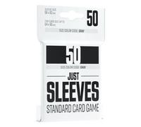 Just Sleeves | 50 protège-Cartes | Dos Opaque Coloris Noir | Aspect Brillant | Format Standard 66x92mm | Color Code Gray | Jeu de société | Accessoire