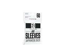 Asmodee Just Sleeves | 60 protège-Cartes | Dos Opaque Coloris Noir | Aspect Brillant | Format Japonais 62x89mm | Color Code : Pink | Jeu de société | Accessoire