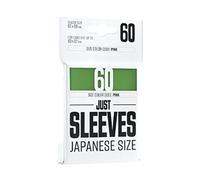 Asmodee Just Sleeves | 60 protège-Cartes | Dos Opaque Coloris Vert | Aspect Brillant | Format Japonais 62x89mm | Color Code : Pink | Jeu de société | Accessoire
