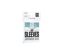 Asmodee Just Sleeves | 60 protège-Cartes | Transparent | Aspect Brillant | Format Japonais 62x89mm |Color Code : Pink | Jeu de société | Accessoire