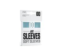 Asmodee Just Sleeves | Soft Sleeves | 100 protège-Cartes | Transparent | Aspect Brillant | 67x94mm | Jeu de société | Accessoire