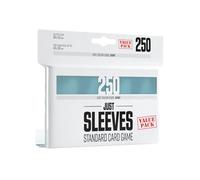 Just Sleeves | Value Pack | 250 protège-Cartes | Transparent | Aspect Brillant | Format Standard 66x92mm | Color Code : Gray | Jeu de société | Accessoire