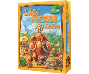 Asmodee - L'ÂGE DE Pierre : Junior - Jeu de Société pour Enfants dès 5 Ans - Jeu de Mémoire et de Collecte de Ressources - Developpe ta Tribu - 2 à 4 Joueurs - 15 Min - Version Française -Z-Man Games