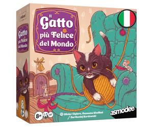 Asmodee Le Chat Le Plus Heureux du Monde - Jeu de société avec Chats | Jeu de société où créer la meilleure maison pour votre chaton - 2 à 4 joueurs - 8+ ans - 30 minutes - édition italienne