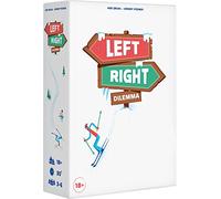 Asmodee - Left Right Dilemma - Jeu de Cartes pour Adultes - 3 à 6 Joueurs | Dilemmes Déjantés, Devinez Les Réponses de Vos Coéquipiers - Jeu d'Ambiance Coopératif - 30 Min - Version FR - Cojones
