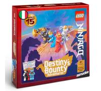 Asmodee Lego Ninjago - Destiny's Bounty Adventures - Jeu de société Officiel Lego - Jeu d'aventure coopératif pour familles et Amis - 2 à 4 Joueurs - 8 Ans et Plus - en Italien