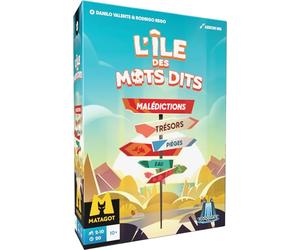 Asmodee - L'ÎLE des Mots DITS - Matagot - Jeu d’Association d’idées | Jeu Société coopératif - Amis - Famille - Dès 10 Ans - 2 à 10 Joueurs - 20 Min - Version Français