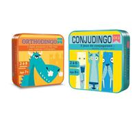 Asmodee Lot de Aritma - ORTHODINGO CE1 - Jeu de Société Éducatif 7 Ans + Aritma - CONJUDINGO CE2 - Jeu de Société Éducatif dès 8 Ans