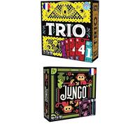 Asmodee Lot Trio (Jeu de Carte Déduction et Mémoire - 3 à 6 Joueurs - 15 Min) + JUNGO (Jeu Société pour Enfants Rapide et Tactique - 3 à 5 Joueurs - 15 Min) - en Français