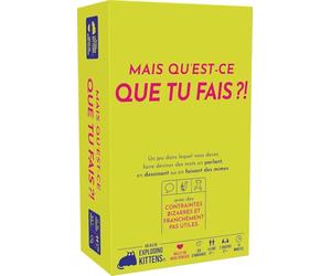Asmodee - mais Qu’EST-CE Que TU Fais ?! - Exploding Kittens | Jeu d’Ambiance Drôle - Party Game Fun - Ados Adultes - Dès 14 Ans - à partir de 2 Joueurs - 15 Min - Version Française