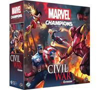 Asmodee - Marvel Champions : Civil War - FFG - Extension Jeu de Cartes coopératif - 2 Decks pré-construits - 4 scénarios pour Affronter des Avengers - Version française