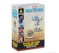 Asmodee - Marvel Crisis Protocol : Valkyrie on Elendil & Warriors Three - AMG - Jeu de Figurines - Asgard - Extension Valkyrie et 3 Guerriers - multilingue