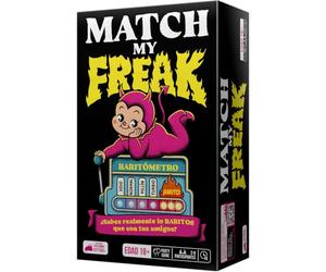 Asmodee Match My Freak Jeu de société Party Game de Questions intimes et Secrets des créateurs d'Exploding Kittens, à partir de 14 Ans, de 2 Joueurs ou Plus, 15 Minutes, Version espagnole