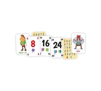 Asmodee Multiplo Dingo CGMULT01 - Jeu éducatif de multiplications et divisions - 2 à 6 joueurs - 7 à 99 ans - Carton multicolore - 60 pièces - Temps de jeu 15 min