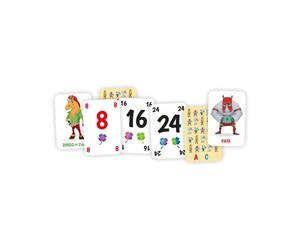 Asmodee Multiplo Dingo CGMULT01 - Jeu éducatif de multiplications et divisions - 2 à 6 joueurs - 7 à 99 ans - Carton multicolore - 60 pièces - Temps de jeu 15 min