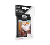 Gamegenic Asmodee Obi-Wan Kenobi Officially Licensed Pack of 60 Art Sleeves 1 Clear Sleeve, Optimized Size for Star Wars Unlimited Other TCG and LCG Games, Made by, GGS15061ML
