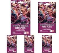 Asmodee - One Piece OP-11 Booster Blister - Bandai - des poings vifs comme l'éclair - Jeu de Cartes à Collectionner - Whole Cake Island - A Fist of Divine Speed - Version française (Lot de 5)