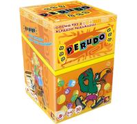 Asmodee - PERUDO- Jeu de Dés et de Bluff pour Enfants dès 8 Ans - Jeu d'Ambiance et Stratégie Familial avec 5 Dés & 1 Gobelet - Ancienne Edition - 2 à 6 Joueurs - Partie 30 Min - Zygomatic