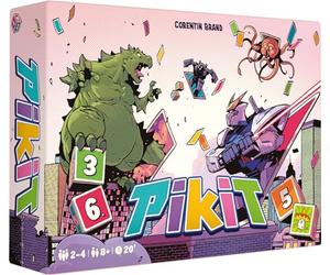 Asmodee - PIKIT- Jeu de Société pour Enfants dès 8 Ans - 2 à 4 Joueurs | Jeu de Cartes & Dés Famille - Collectez Le + de Points en Evitant Les Coups Bas - 20 Min - Version FR - Repos Production