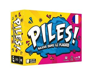 Asmodee - Piles! - Jeu de Cartes Familial Rapide - Jeu de Société - 10 Min | Jeu d’Observation et Réflexes - Enfants et Famille dès 8 Ans - 2 à 8 Joueurs - The Lost Boy Entertainment - En Français