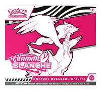 Pokémon – Coffret Dresseur d'élite Écarlate et Violet Flamme Blanche Reshiram – 1 carte promo, 9 boosters