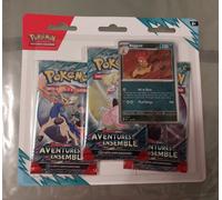 Cartes à collectionner Pokémon EV09 Pack 3 boosters Ecarlate et Violet Aventures ensemble Modèle aléatoire Multicolore
