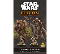 Asmodee - Star Wars™: LÉGION - Ewoks Logray & Wicket - AMG - Extension Figurines - mercenaires Rebelles - commandants Bright Tree Village - multilingue Dont français
