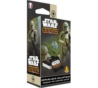 Asmodee - Star Wars™: Legion - Galactic Republic (Unit Card Pack) - Cartes Unité Amélioration République Galactique - AMG - Jeux de société - Jeu de Figurines - 2 Joueurs - 14 + - Version française