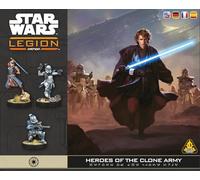 Asmodee - Star Wars™ Legion : Heroes of The Clone Army - AMG - Extension Figurines République Galactique - héros de l'armée Clone - Commandants - contenus multilingues FR en ES DE