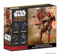 Asmodee - Star Wars™ Legion Mandalorian Super Commandos - réédition Mandaloriens - AMG - Jeu de Figurines stratégique Expert - Collectif de l'ombre - 14+ - 2 Joueurs - 90 Min - multilingue