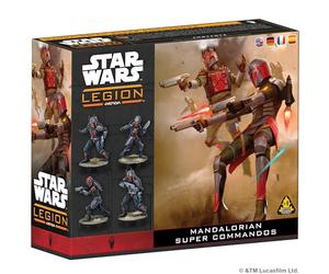 Asmodee - Star Wars™ Legion Mandalorian Super Commandos - réédition Mandaloriens - AMG - Jeu de Figurines stratégique Expert - Collectif de l'ombre - 14+ - 2 Joueurs - 90 Min - multilingue