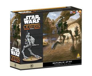 Asmodee - Star Wars Légion - Republic AT-RT - AMG - Extension | Figurine Clone - Marcheur Eclaireur République Galactique - Contenu Multilingue en FR DE ES