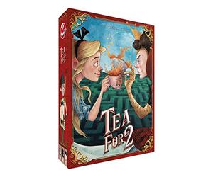 Asmodee - Tea for 2 - Jeu de Bataille pour Enfants dès 10 Ans - Jeu Autour Univers D'Alice Au Pays des Merveilles - Jeu de Cartes pour 2 Joueurs - 10 Minutes - Version Française - Space Cowboys