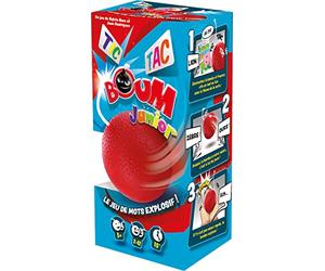 Asmodee - TIC TAC BOUM Junior - Jeu d'Ambiance pour Enfants dès 5 Ans | Jeu de Cartes & Rapidité - Trouvez 1 Mot avec 1 Syllabe - Bombe Minuteur - 2 à 12 Joueurs - 15 Min - En Français - Zygomatic