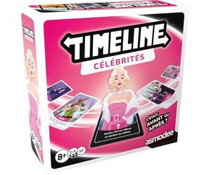 Asmodee - Timeline Célébrités - Jeu de Société Culture générale en Famille | Dès 8 Ans - Célébrités Culture Pop - 2 à 6 Joueurs - 15 Min - Version Française